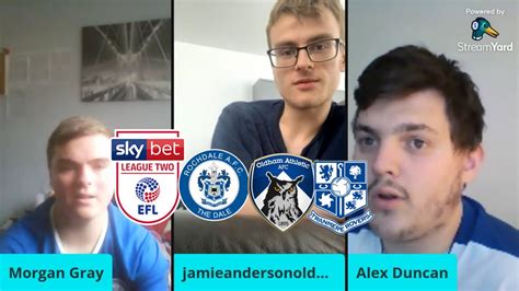 LIVE REACTION TO THE SKY BET LEAGUE TWO FIXTURES WITH JAMIE ANDERSON