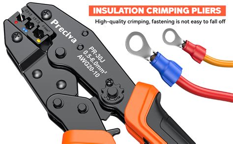 Ratchet Crimping Plier Preciva Insulated Wire Terminal Crimping Tool