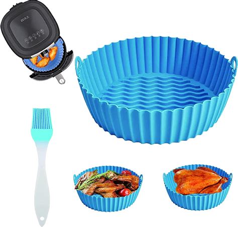 Panier Friteuse En Silicone Accessoire Air Fryer Pot En Silicone Pour