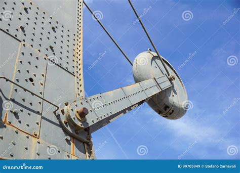 The Metal Counterweight of the Tower Crane Stock Image - Image of crane ...