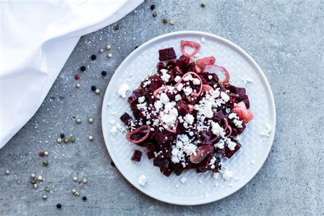 Rote Beete Salat Mit Zwiebeln Und Feta Gesund Und Lecker