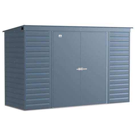 Arrow Select Ft W X Ft D Blue Grey Metal Shed Sq Ft