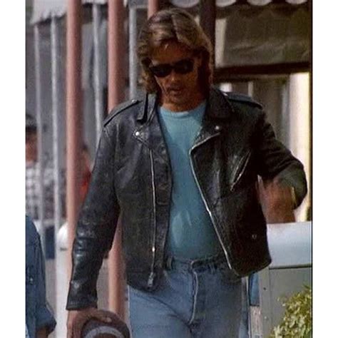 James Crockett Miami Vice Don Johnson Leather Jacket - Jacket Makers