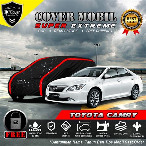 Jual Body Cover Mobil Toyota Camry Waterproof Sarung Mobil Sedan