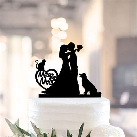 Mrs And Mrs Wedding Cake Toppersame Sex Cake Topperlesbian Etsy