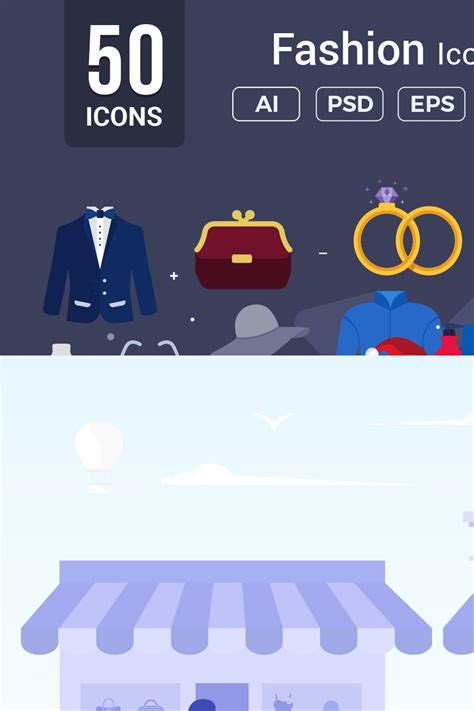 Fashion Vector Icons V2 – MasterBundles