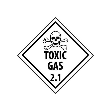 DOT Placard - Toxic Gas