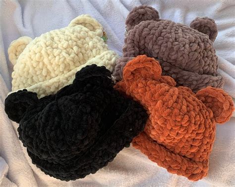 Crochet Bear Hat PATTERN - Etsy