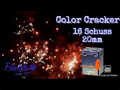 Funke Color Cracker 16 Schuss Batterie Klein aber fein Knallverrückt