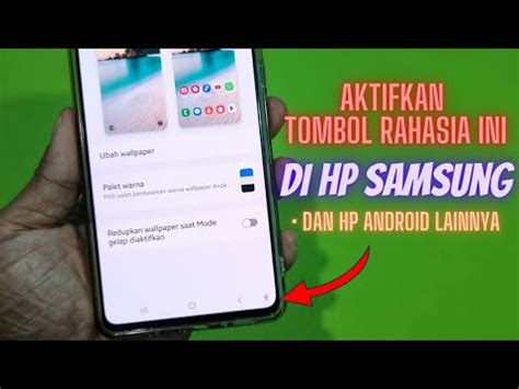 Aktifkan Tombol Rahasia Ini Di HP Samsung Dan HP Android Lainnya YouTube