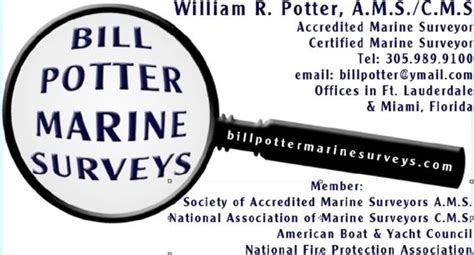 Bill Potter Marine Surveys Engine Mechanical Inspections