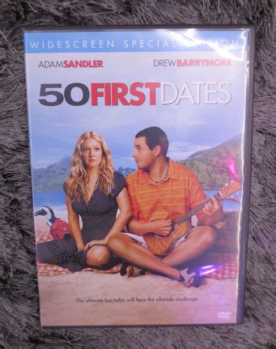 50 First Dates Dvd 2004 Widescreen Adam Sandler Drew Barrymore Rob