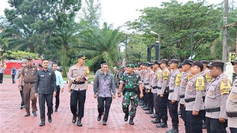 Polres Nagan Raya Gelar Apel Pasukan Hadapi Natal Dan Tahun Baru