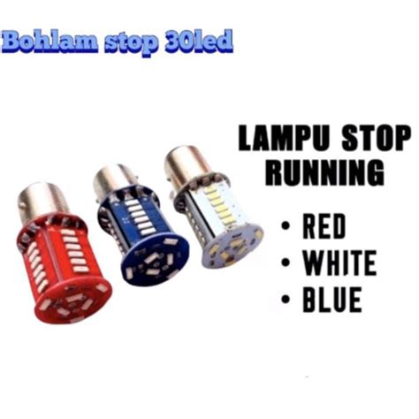 Jual Lampu Rem Stop Led Bayonet Mata Running Kedip Kaki Dc V