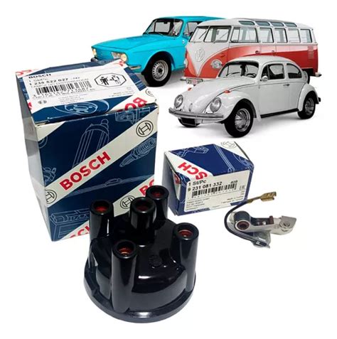 Kit Tampa Platinado Distribuidor Fusca Kombi Variant Bosch