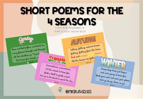 Seasons poems – Mrs. Ruth's Class