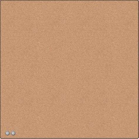 U Brands Square Cork Bulletin Board 14 X 14 Inches Frameless Natural