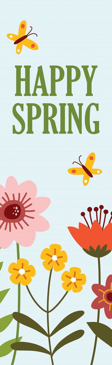 Happy Spring Garden Single Vinyl Banner – Dekra-Lite