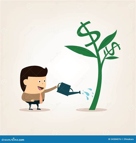 Money Tree Prosperity Symbol Logo Vector Illustration | CartoonDealer ...