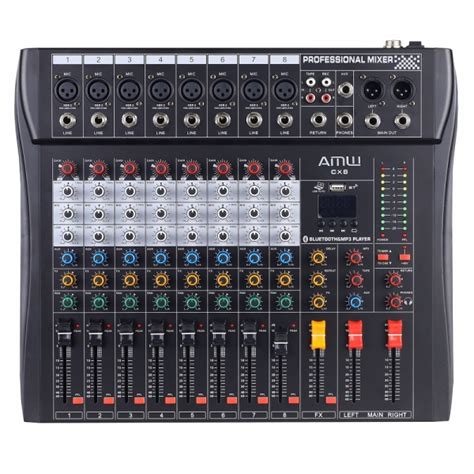 Amw Cx V Mesa De Som Canais Usb Bt Efx Pfl Eq Bandas Webdis