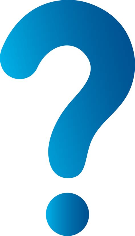 Bold Blue Question Png Transparent Background 4429x7723px Filesize