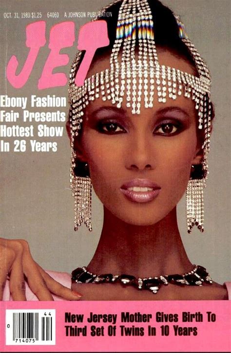 Iman Abdulmajiid Jet Magazine October311983 Cover Vintage Black Glamour Jet Magazine