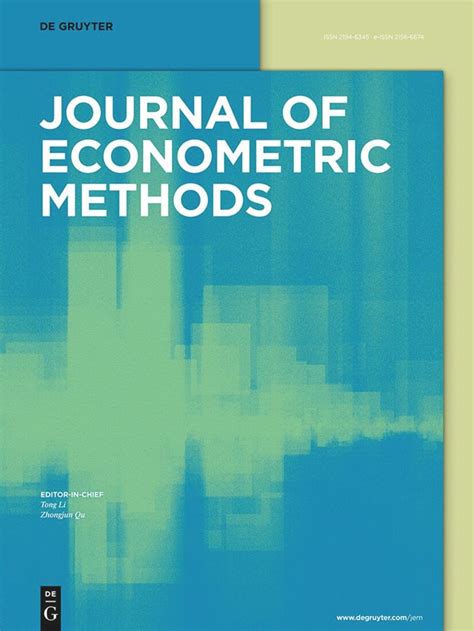 Journal Of Econometric Methods