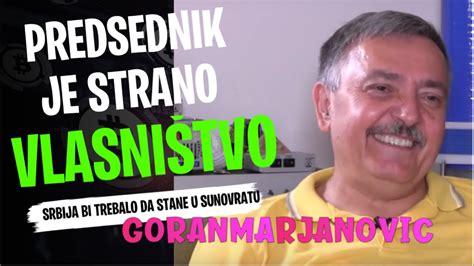 Goran Marjanović PREDSEDNIK JE STRANO VLASNIŠTVO YouTube