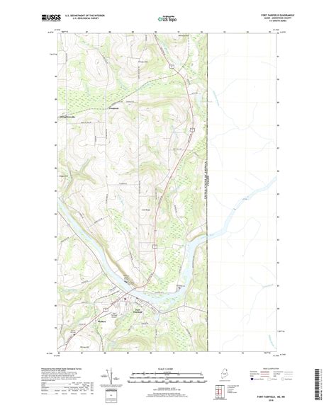 Mytopo Fort Fairfield Maine Usgs Quad Topo Map