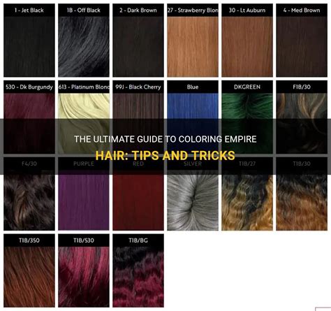 The Ultimate Guide To Coloring Empire Hair: Tips And Tricks | ShunHair