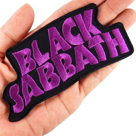 Black Sabbath Iron On Patch Fabric Applique Motif Rock Band Punk Metal Decal For Collection With