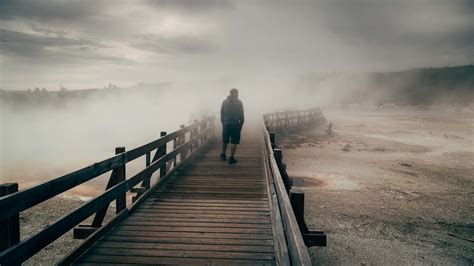 A Walk In The Storm It Was A Stormy Morning In Yellowstone Flickr