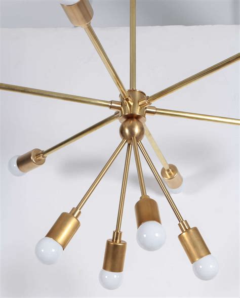 Custom Macomber Modern Brass Sputnik Light Fixture For Sale At 1stdibs