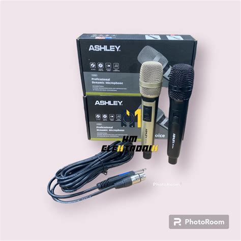 Jual Mic Ashley Dm Voice Microphone Kabel Ashley Dynamic Shopee Indonesia