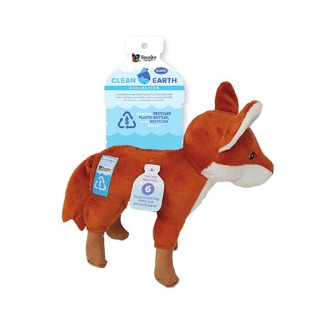 Clean Earth Plush Fox Happy Tails