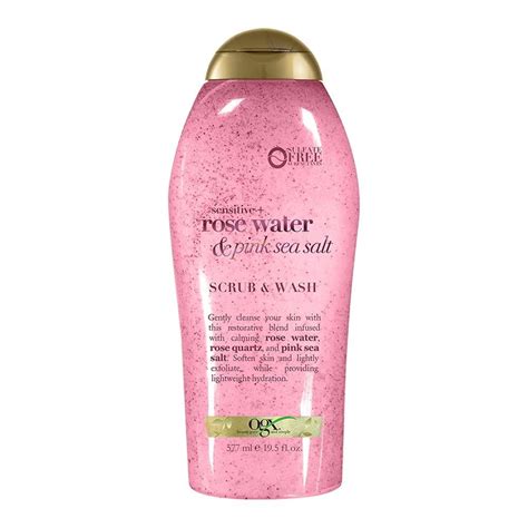 Gel De Ducha Ogx Exfoliante Rose Water Pink Sea Salt Ml Walmart