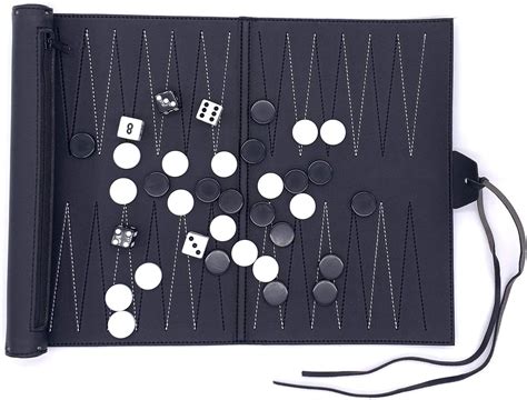 Backgammon – Leather Backgammon Sets – Roll-Up Travel Backgammon Set -Tactical Board Game Ideas ...