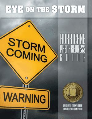 Fillable Online Hurricane Preparedness Guide Florida Attorney General