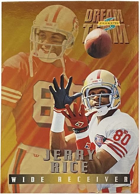 Jerry Rice 1995 Score San Francisco 49ers Football Dream Team Card ...