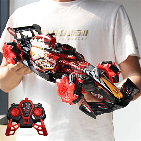 4WD RC Car Toy F1 Drift Stunt Racing Car With Spray And Light Formula