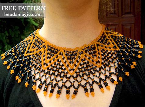 Free Pattern For Beaded Necklace Dana Beads Magic