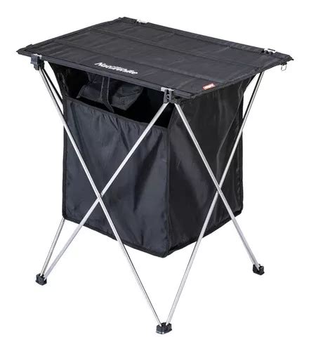 Mesa Plegable Camping Mesa Picnic Portatil Color Negro