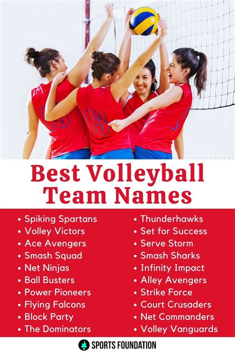 301 Volleyball Team Names Funny Cool And Puns In 2024 Volleyball