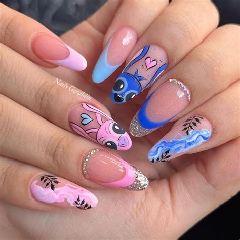 Disney Acrylic Nails Acrylic Nails Coffin Short Pink Acrylic Nails