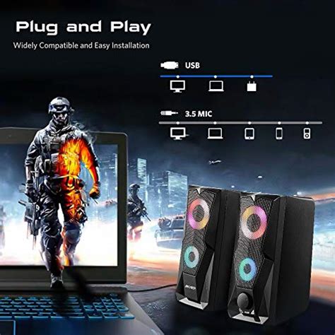 ARCHEER Altavoces PC Gaming GemuPC