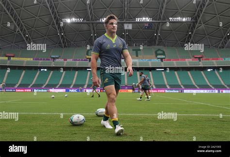 Captain Michael Hooper During Australias Captains Run At Oita Stadium