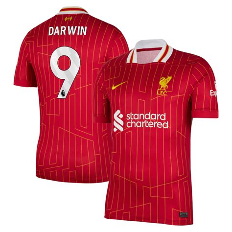 Darwin Núñez Nike Liverpool Home Jersey 2024/25 – Eurosport Soccer Stores