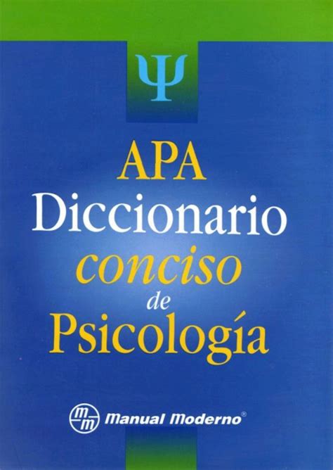 APA Diccionario Conciso de psicología en LALEO