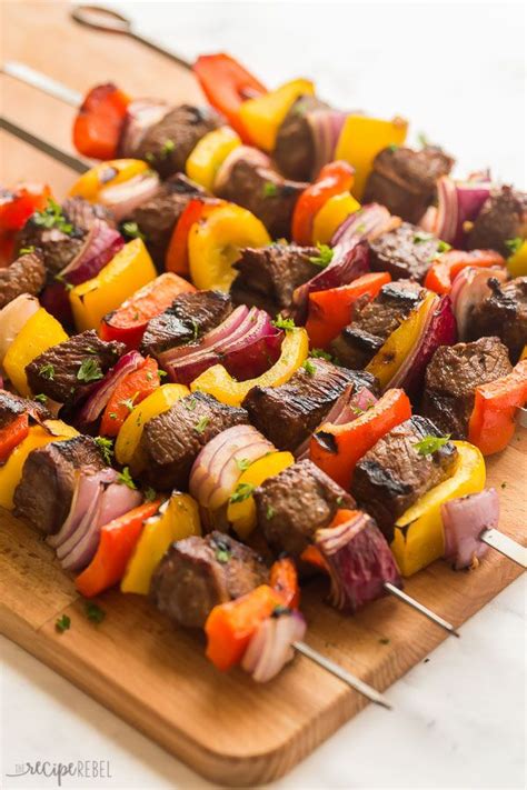 These Steak Kabobs Are Made With An Easy Kabob Marinade And Loaded With Tender Steak Bell