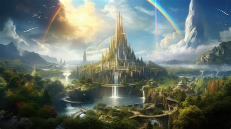 Premium Photo Asgard Realm Of The Gods The Aesir S Celestial Home